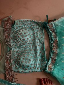Sea Green Embellished Lehenga Set 🌸✨