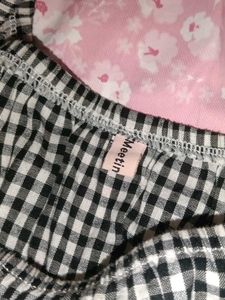 Gingham Off-Shoulder Top