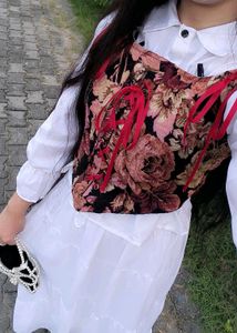 Bohemian Floral Corset Dress wear only one time