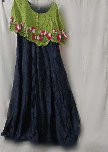 Bohemian Floral Embroidered Maxi Dress