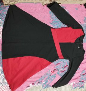 Stylish Black and Red Gown