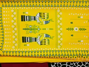 Yellow Crepe Printed Kurta