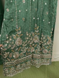 Elegant Green Embroidered Kurta Set