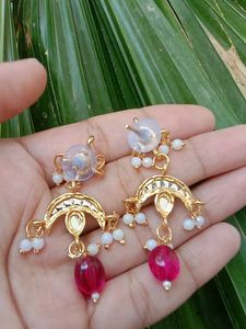 rajputi Designer Chandbali Earrings