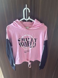 Pink Smiley World Hoodie