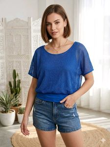 💝Stylish Blue Knit Top G
