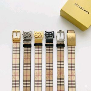 *BURBERRY MENS LEATHER BELT**REVERSIBLE*WD BOX