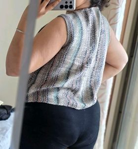 Boho Striped Ethnic Vest