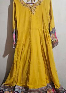 A beautiful anarkali dress.