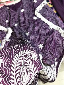 Chikankari Kaftan set 😍