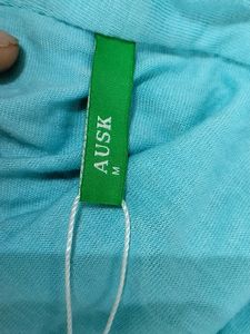 Ausk Sky Blue Casual T-shirt (Men)