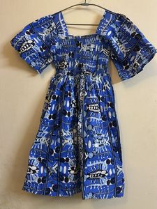 Brand New Bohemian Blue Print Midi Dress