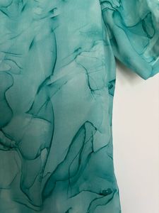 Flowy Teal Swirl Dress
