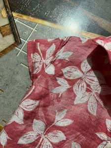 Floral Print Button-Down Kurta