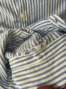 Striped Ruffle Sleeve Shirt