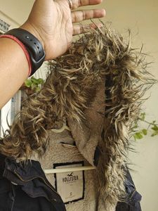 Imported Woolen Jacket With Fur