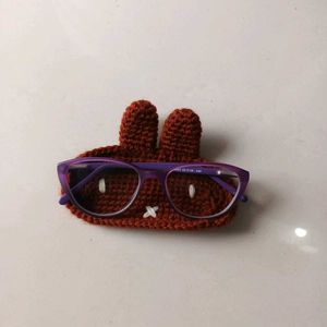 Handmade Crochet miffy glasses holder