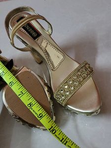 Gold Embellished Heels
