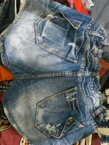 y2k Blue Denim Shorts+ freebie