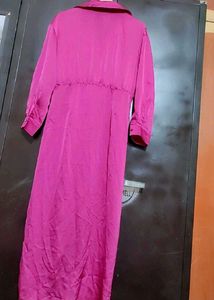 Rose Color Silk Dress For 36 Bust