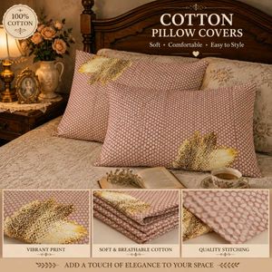 🇳🇿💫🎀Elegant Cotton Pillow Covers - Set of 2