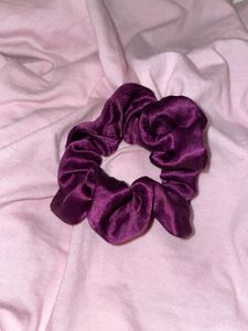 Satin Scrunchie - Deep Purple