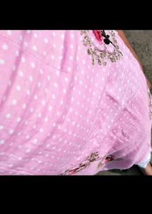 Pink Embroidered Kurta Set