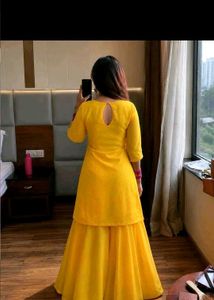 Vibrant Yellow Kurta Set with Dupatta