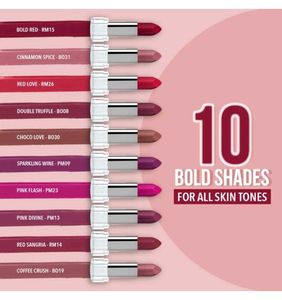 Blue Heaven Matte Love Lipstick Set 10