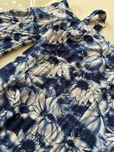 Floral Cold Shoulder Flared Sleeve Top