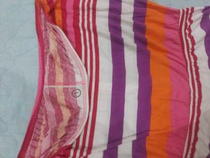 Strapless Striped Summer Dress
