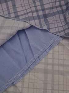 New with tag Blue Plaid Mini Skirt