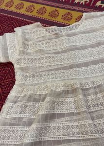 White Chikankari Kurta