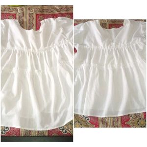 White Tiered Tunic Top