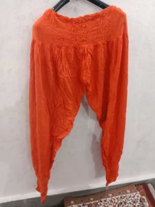 Vibrant Plaid Shirt &amp; Orange Pants Set