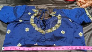 Fully stitched Elegant Blue and Gold Lehenga Choli