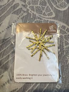 Unique Starburst Brass Jewelry Piece