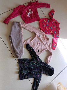 Bundle of Girls' Sweaters and Pants