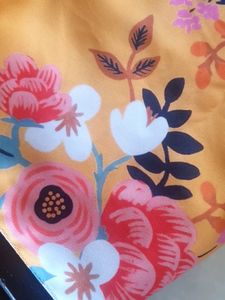 Table Runner Yellow Floral Print