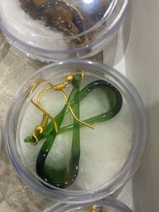 Unique Sea Glass Dangle Earrings