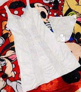 Vintage Slip with beautiful brief
