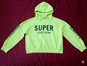 Neon Green "SUPER COOL" Hoodie