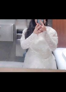Elegant White Ethnic Gown