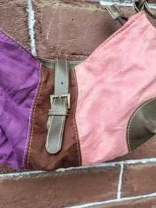 Color Block Hobo Shoulder Bag