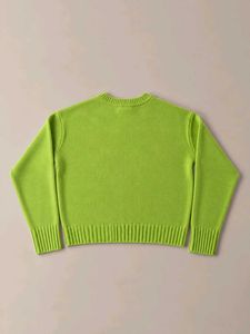 LIME GREEN CLASSIC CREW NECK SWEATER