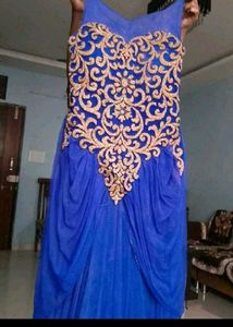 Royal Blue Embellished Gown