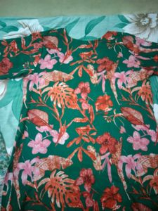Green Floral Kurta