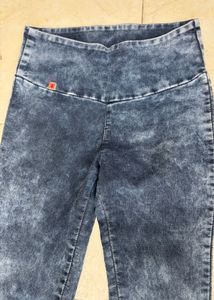 Womens Acid Wash High Waisted Jeans