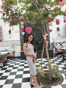 Striped Bodycon Midi Dress