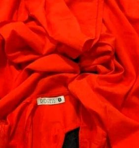 Stylish Red Jumpsuit...size 34 to 36